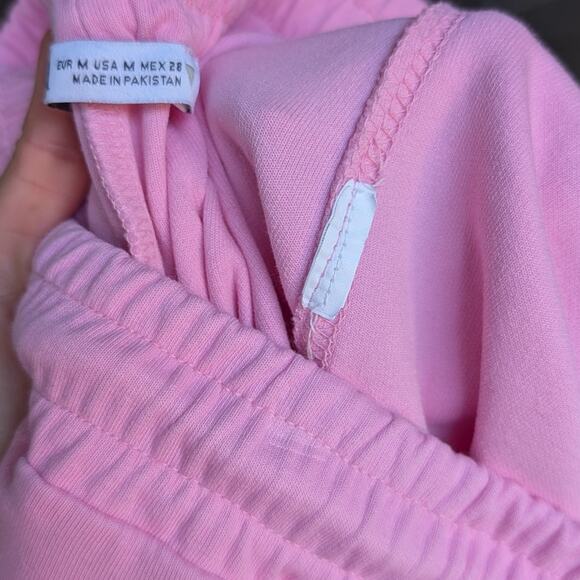 Zara Pink High-rise Wide Straight Leg Basic Sweatpants, size M - Picture 7 of 7